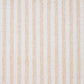 20" X 20" Beige And White 100% Cotton Striped Zippered Pillow