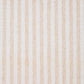 20" X 20" Beige And White 100% Cotton Striped Zippered Pillow