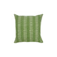 20" X 20" Yellow And White 100% Cotton Striped Zippered Pillow