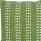 20" X 20" Yellow And White 100% Cotton Striped Zippered Pillow
