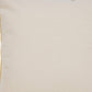 20" X 20" Yellow And White 100% Cotton Striped Zippered Pillow