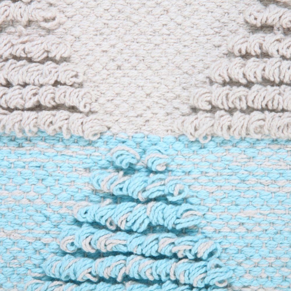 18" Gray and Beige Throw Pillow