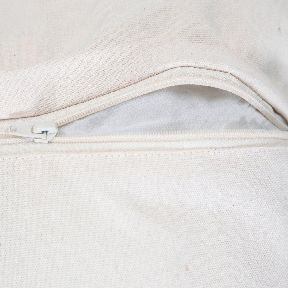 18" Gray and Beige Throw Pillow