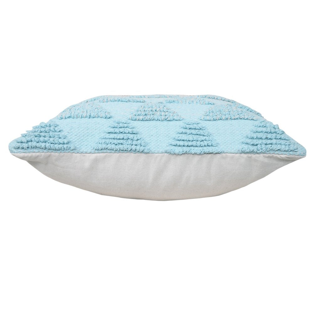 18" Gray and Beige Throw Pillow