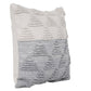 18" Gray and Beige Throw Pillow