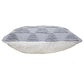 18" Gray and Beige Throw Pillow