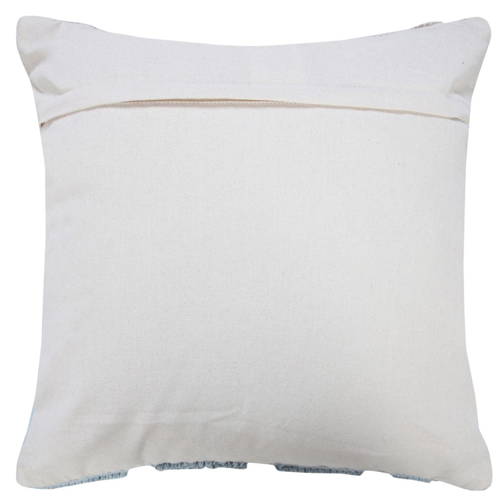 18" Gray and Beige Throw Pillow