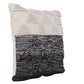 18" Gray and Beige Throw Pillow
