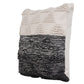 18" Gray and Beige Throw Pillow