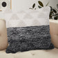 18" Gray and Beige Throw Pillow