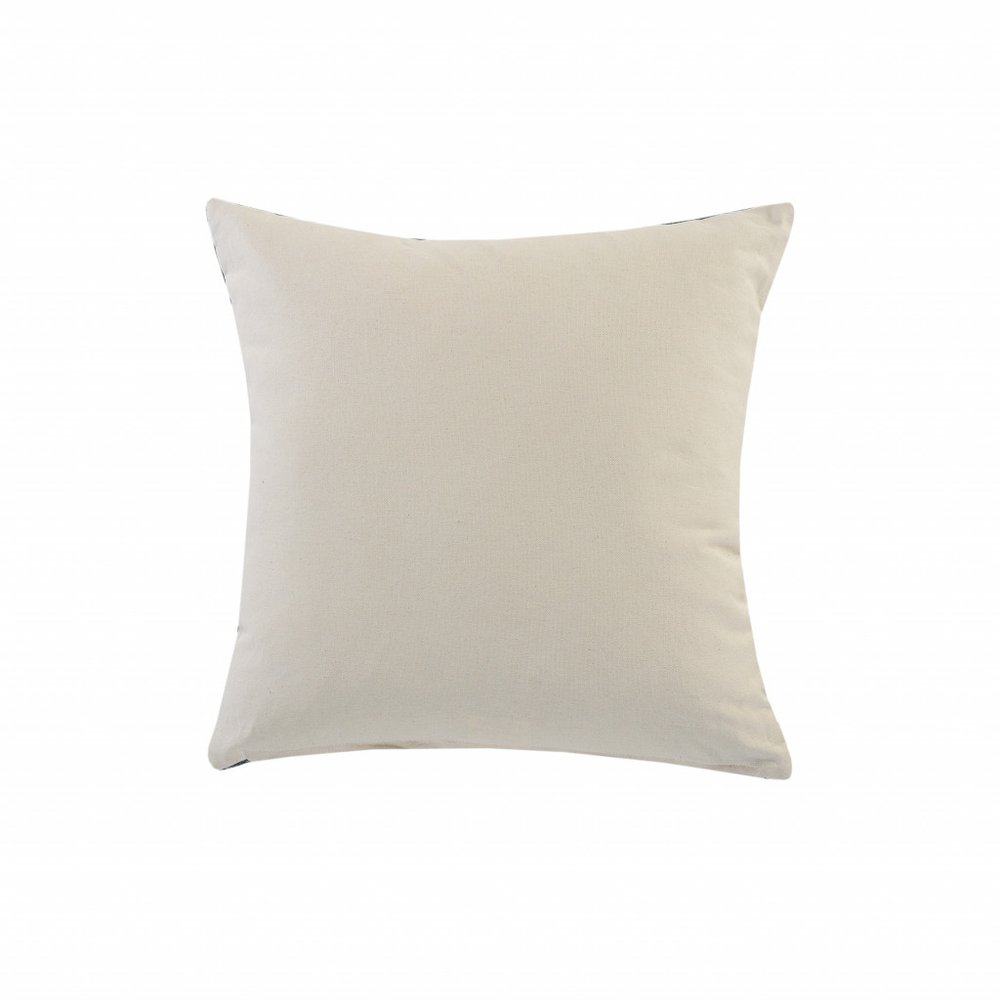 14" X 36" Black And White Cotton Medallion Throw Pillow