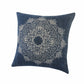 14" X 36" Black And White Cotton Medallion Throw Pillow