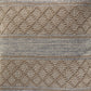 20" Beige And Gray Cotton Geometric Throw Pillow