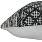 20" Beige And Gray Cotton Geometric Throw Pillow
