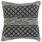 20" Beige And Gray Cotton Geometric Throw Pillow