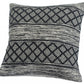 20" Beige And Gray Cotton Geometric Throw Pillow