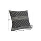 20" Beige And Gray Cotton Geometric Throw Pillow