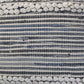 18" X 18" Blue And Ivory 100% Cotton Geometric Zippered Pillow
