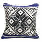 20" Blue and White Throw Pillow