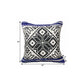 20" Blue and White Throw Pillow