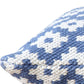 20" X 20" Orange And White 100% Cotton Geometric Zippered Pillow