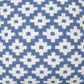 20" X 20" Orange And White 100% Cotton Geometric Zippered Pillow