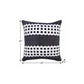 20" Black Gray and White Throw Pillow