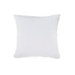 20" X 20" Orange And White 100% Cotton Striped Zippered Pillow