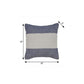18" Blue and Ivory Throw Pillow