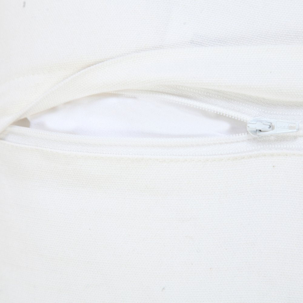 14" X 36" Light Blue Cotton Lumbar Throw Pillow With Fringe