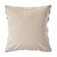 20" Cream Gray And Tan Cotton Striped Throw Pillow