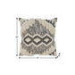 20" Black and Ivory Throw Pillow