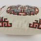 18" X 18" Brown And Beige 100% Cotton Abstract Zippered Pillow