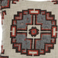 18" X 18" Brown And Beige 100% Cotton Abstract Zippered Pillow