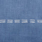 20" X 20" Navy Linen Striped Zippered Pillow