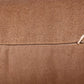 20" Brown Linen Throw Pillow
