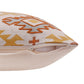 20" Yellow And Rust Cotton Geometric Throw Pillow