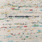 20" Blue And Off White Cotton Abstract Throw Pillow
