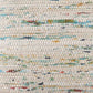 20" Blue And Off White Cotton Abstract Throw Pillow