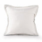 20" X 20" Light Blue And Ivory Polyester Plaid Zippered Pillow