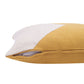 20" X 20" Yellow And Ivory 100% Cotton Abstract Zippered Pillow