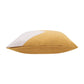 20" X 20" Yellow And Ivory 100% Cotton Abstract Zippered Pillow