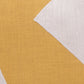 20" X 20" Yellow And Ivory 100% Cotton Abstract Zippered Pillow