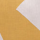 20" X 20" Yellow And Ivory 100% Cotton Abstract Zippered Pillow