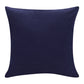 20" X 20" Yellow Purple Off-White And Coral 100% Cotton Abstract Zippered Pillow