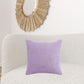 20" X 20" Purple 100% Cotton Zippered Pillow