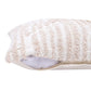 22" Sage Green and White Geometric Cotton Throw Pillow