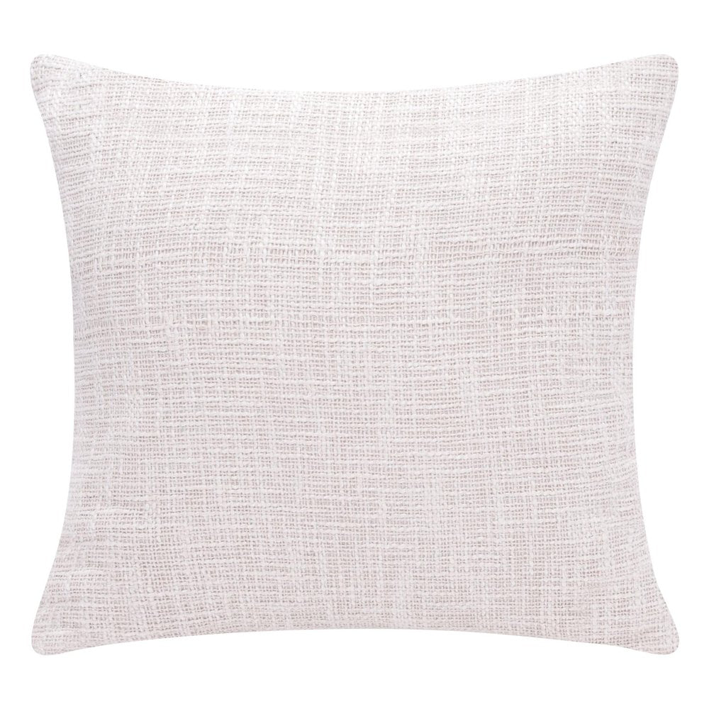24" Black and Ivory Throw Pillow