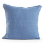 20" X 20" Classic Blue 100% Cotton Diamond Zippered Pillow
