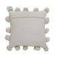 20" Tan Jute Throw Pillow